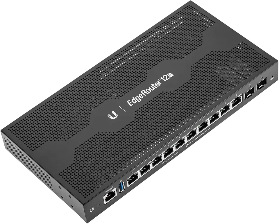 Ubiquiti Networks Commercial EdgeRouter 12P, 10-Port Gigabit Router with 24V PoE Support on RJ45 Ports and 2 SFP Ports (ER-12P)
